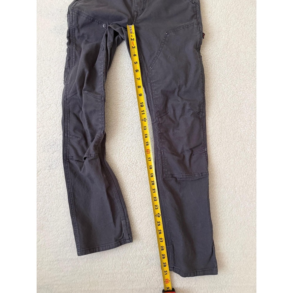 Dovetail Workwear Britt Utility Pants Womens 6 Gray Double Knee Carpenter Canvas - Picture 12 of 14